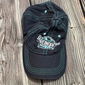 Navy Cap with Teal Stitching “Adirondacks”